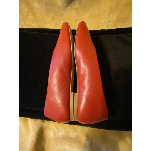 Seychelles “Dreamer” Women's Pull On Flat Cherry Red Shoe Size 8 Leather Comfort - Picture 6 of 11